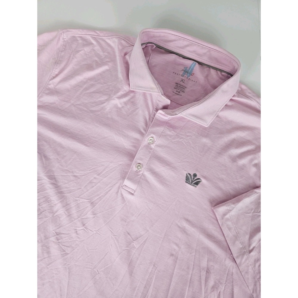 Johnnie-O Men's Short Sleeve UPF-50 Featherweight Golf Polo Shirt Pink XL